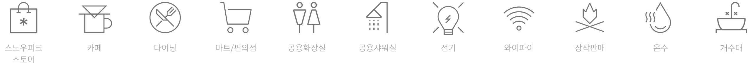 캠프필드 시설 정보